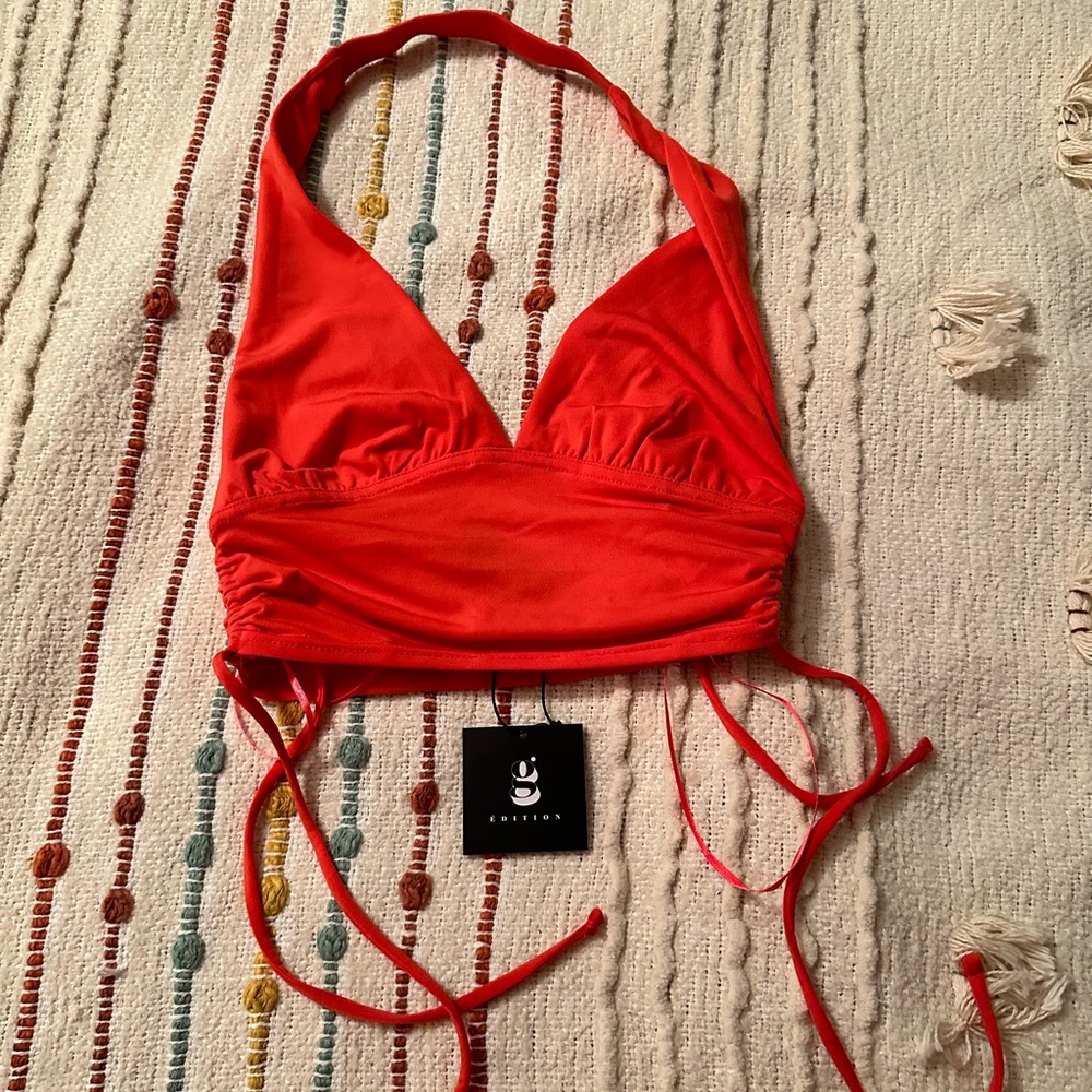 Garage Édition Cami Side Ruched Halter Cayenne XS